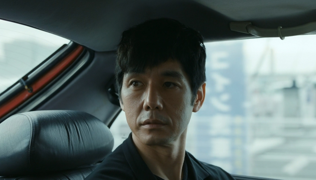 Hidetoshi Nishijima in una scena del film Drive my car (2021) di Ryusuke Hamaguchi, vincitore oscar miglior film internazionale