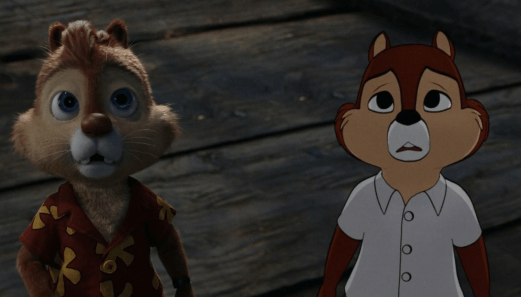 Cip e Ciop nel film per Disney+ Cip & Ciop agenti speciali (2022) 
