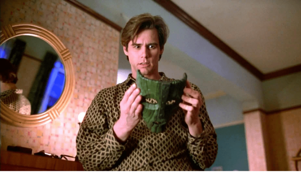 Jim Carrey in una scena del film The Mask (1994) diretto da Chuck Russell cult degli anni Novanta