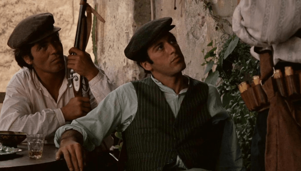 Al Pacino nei panni di Michael Corleone in una scena di Il Padrino (1972) di Francis Ford Coppola
