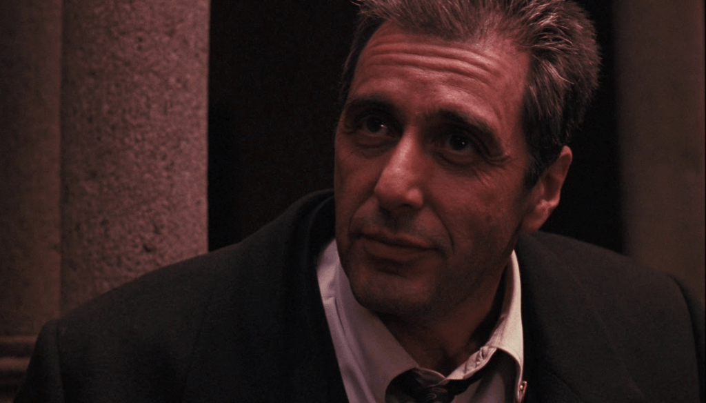 Al Pacino in Il Padrino: Parte III (1990) di Francis Ford Coppola