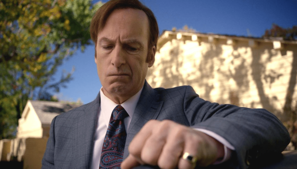 Bob Odenkirk in una scena di Better Call Saul, serie tv AMC in Italia distribuita da Netflix