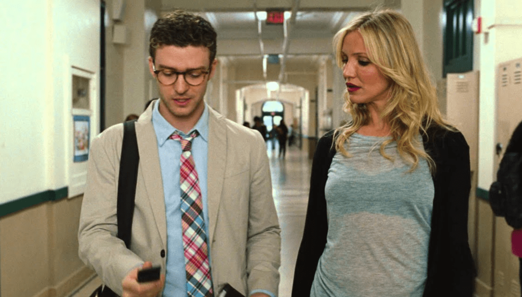 Justin Timberlake e Cameron Diaz in una scena di Bad Teacher (2010) di Jake Kasdan