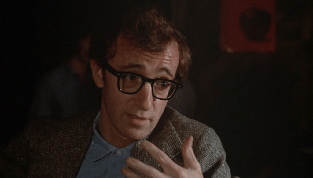 Woody Allen in una scena di Io e Annie (1975) du Woody Allen