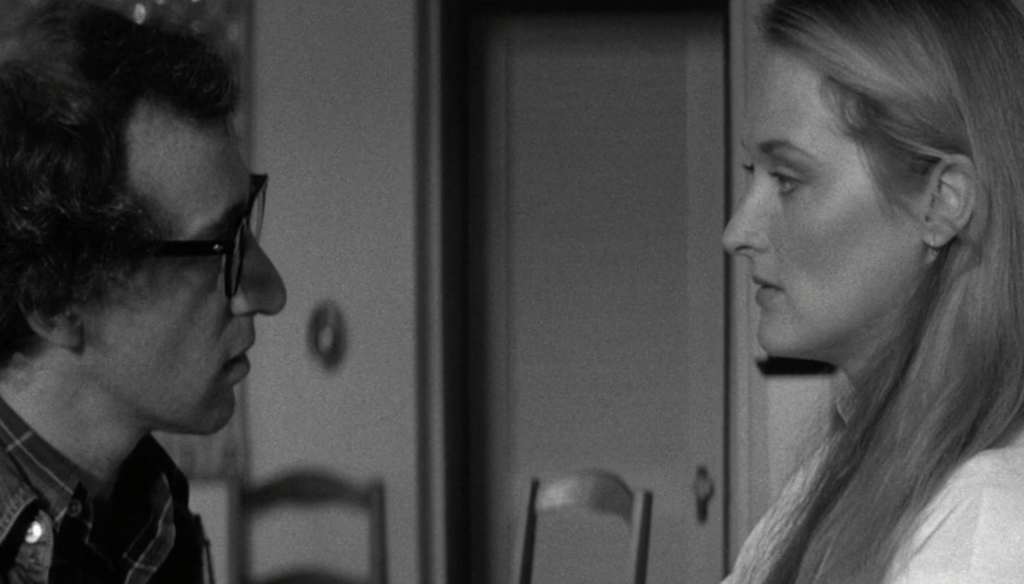 Woody Allen e Meryl Streep in una scena di Manhattan (1979) di Woody Allen