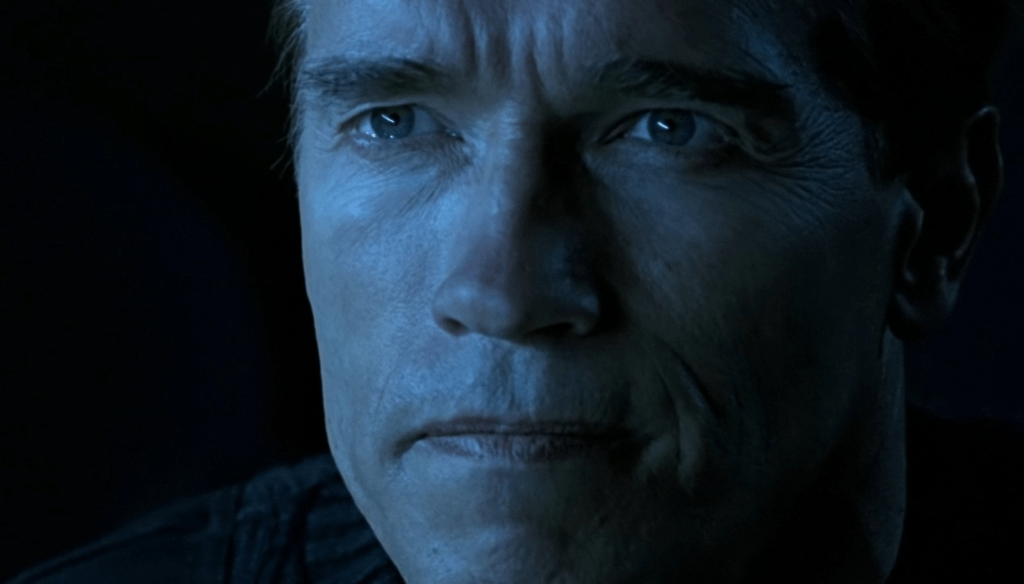 Arnold Schwarzenegger in una scena True lies (1994) di James Cameron
