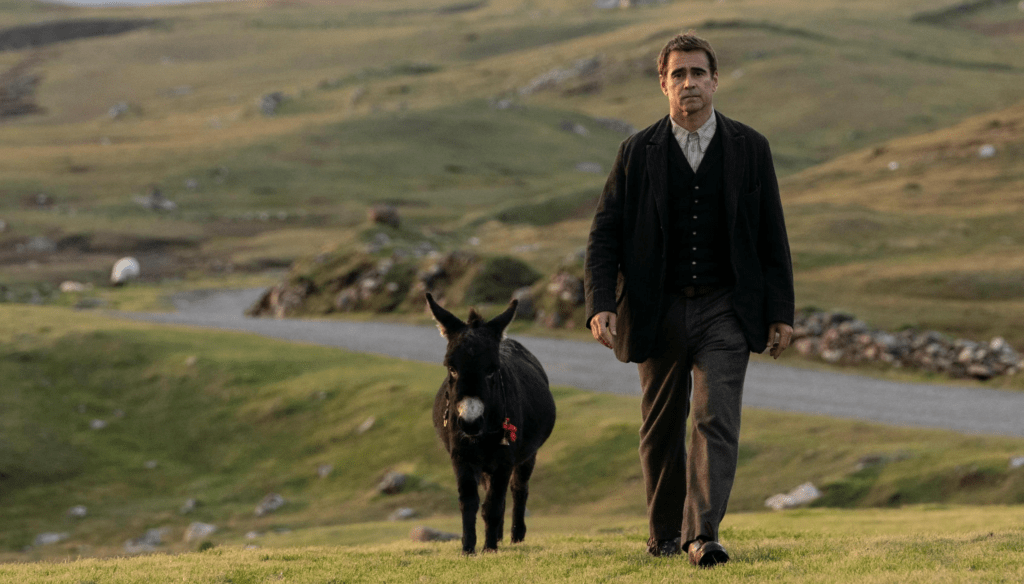 Colin Farrell in una scena di Gli spiriti dell'isola (2022) di Martin McDonagh