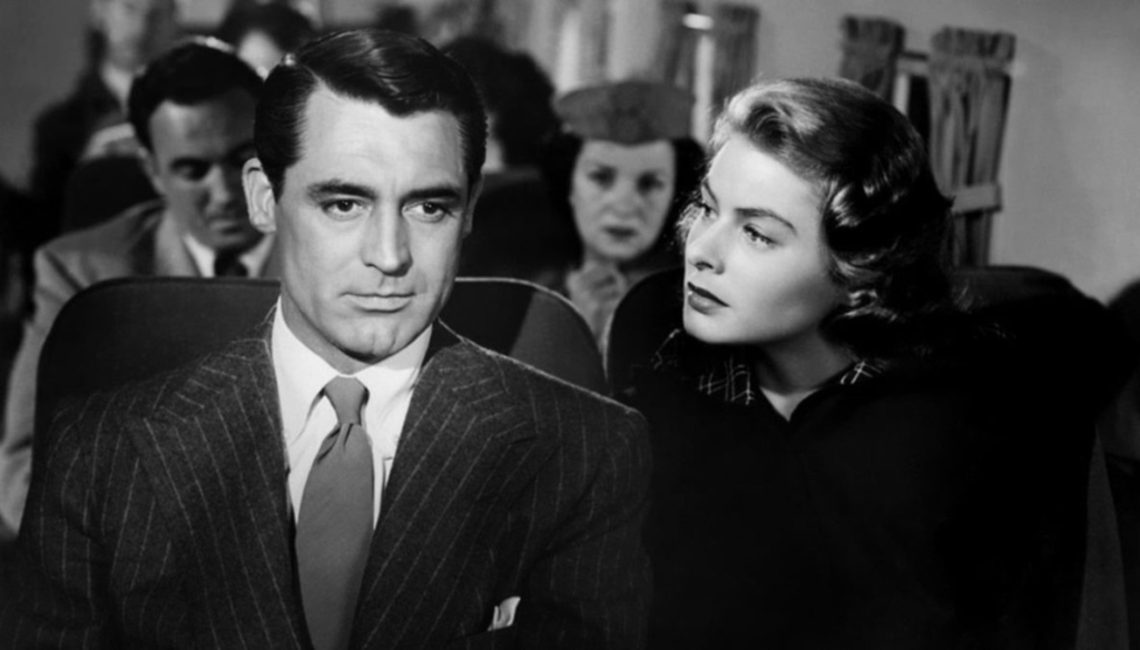 Ingrid Bergman e Cary Grant in una scena di Notorius (1946) di Alfred Hitchcock