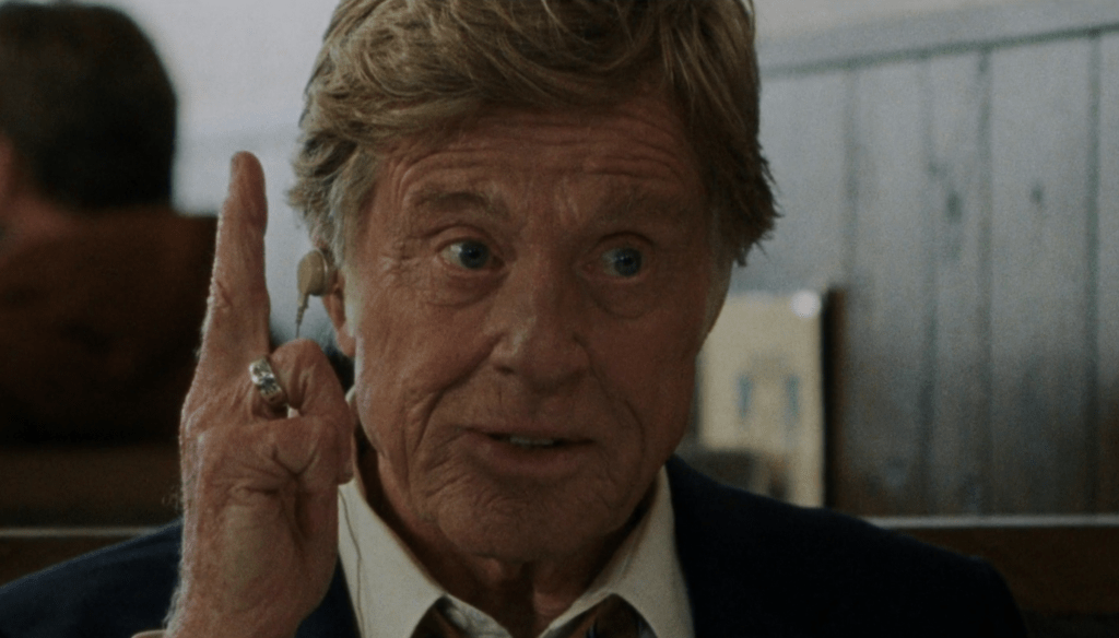 Robert Redford in una scena di The Old Man & the Gun (2018) di David Lowery