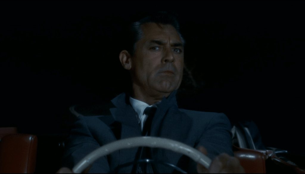 Cary Grant in una scena di Intrigo Internazionale (1959) di Alfred Hitchcock