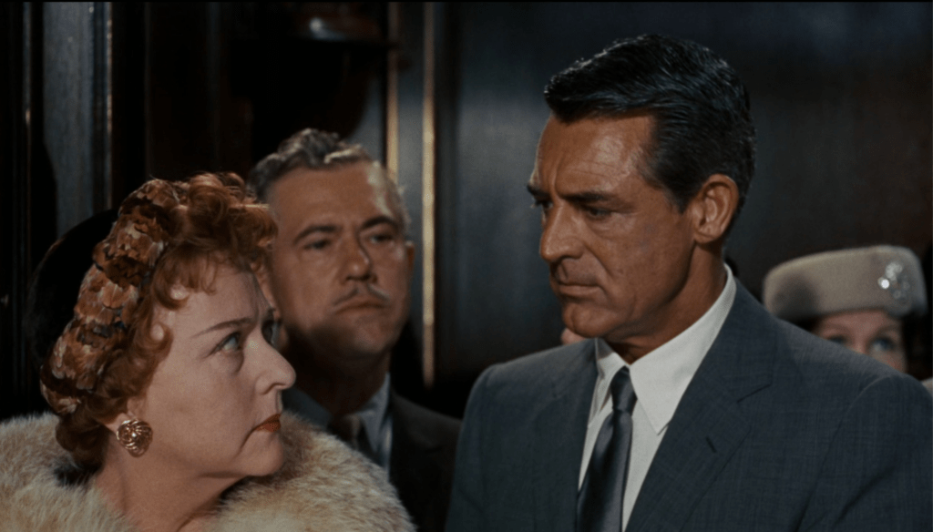 Cary Grant in una scena di Intrigo Internazionale (1959) di Alfred Hitchcock