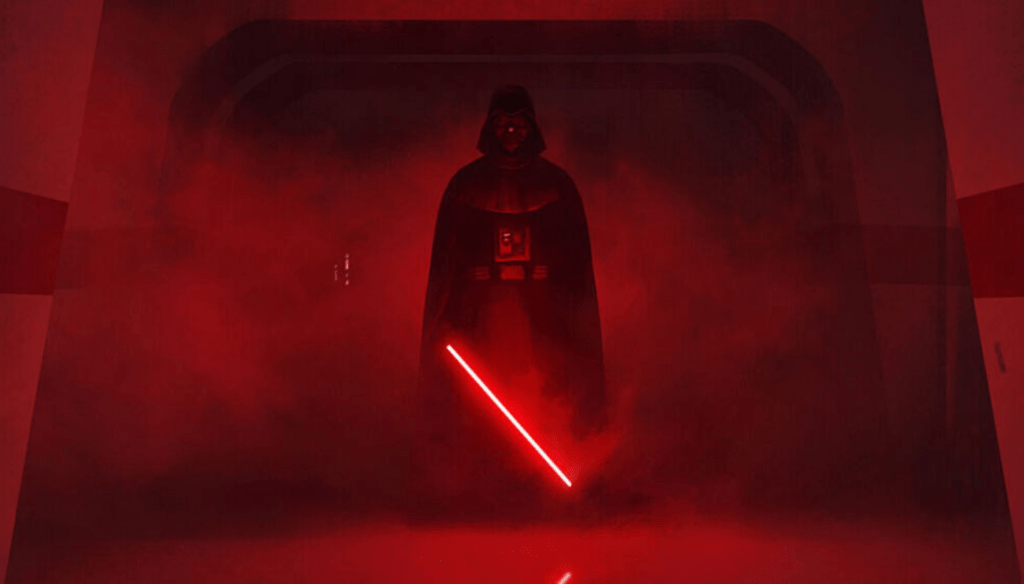 Darth Vader in una scena di Rogue One (2016) di Gareth Edwards