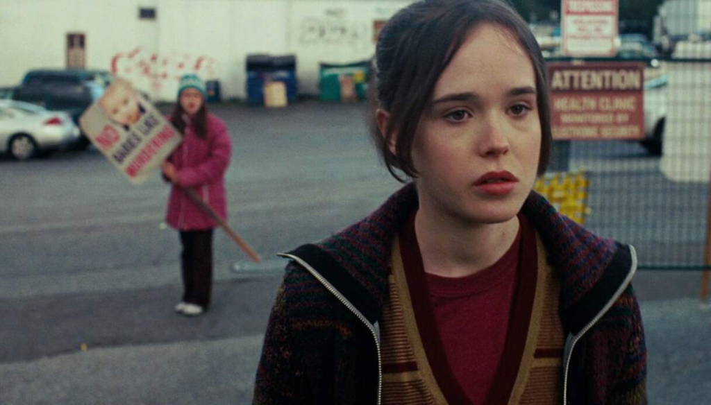 Elliot Page in una scena di Juno (2007) di Jason Reitman