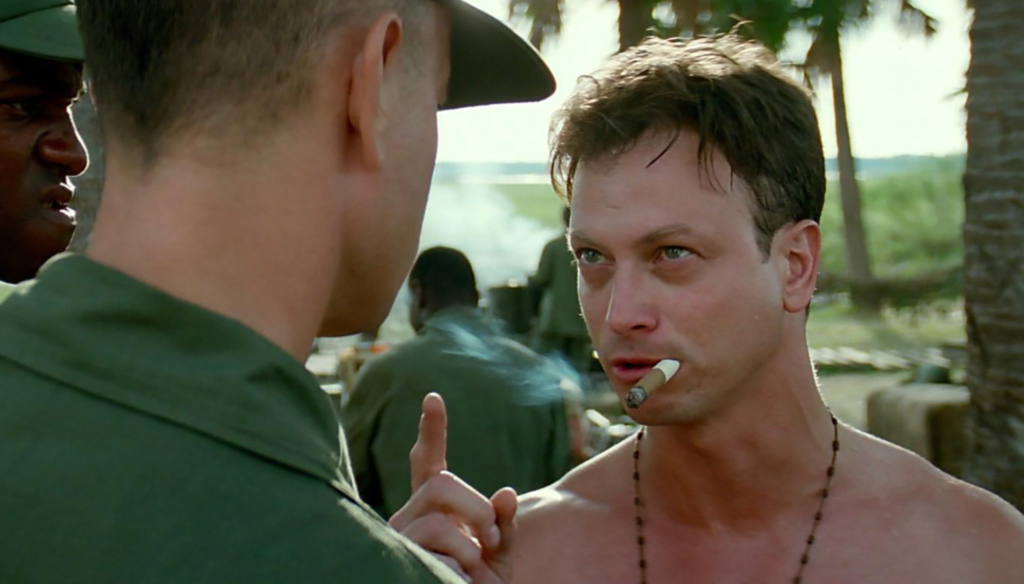 Gary Sinise in una scena di Forrest Gump (1994) di Robert Zemeckis