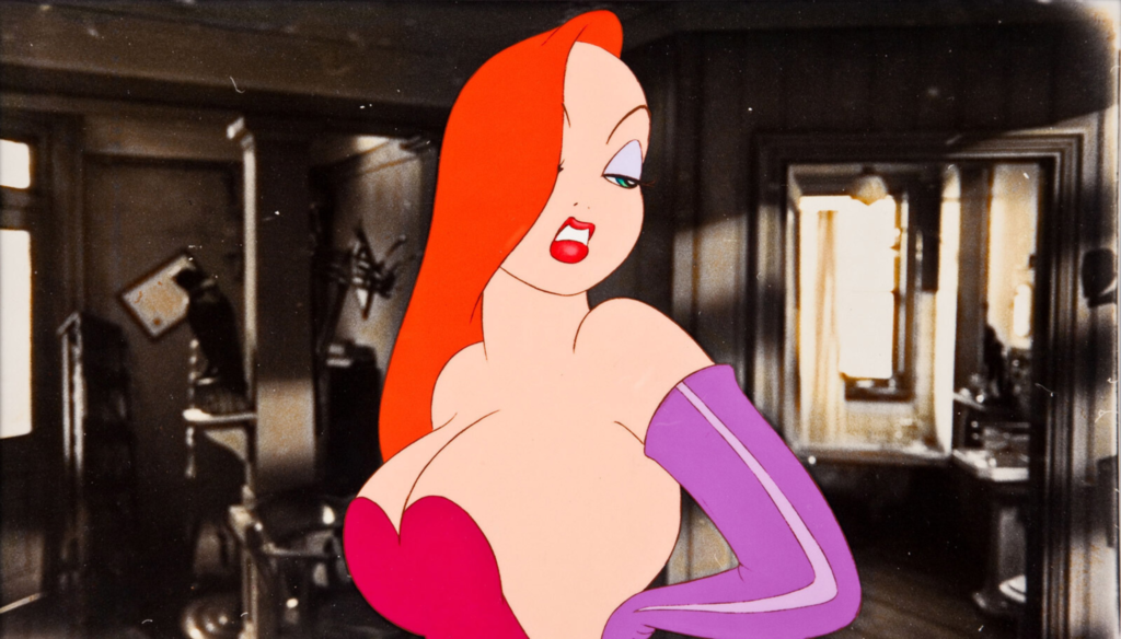 Jessica Rabbit in una scena di Chi ha incastrato Roger Rabbit (1988)