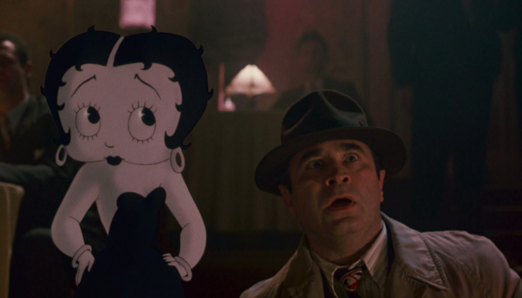 Betty Boop e Eddie Valiant in una scena di Chi ha incastrato Roger Rabbit (1988)