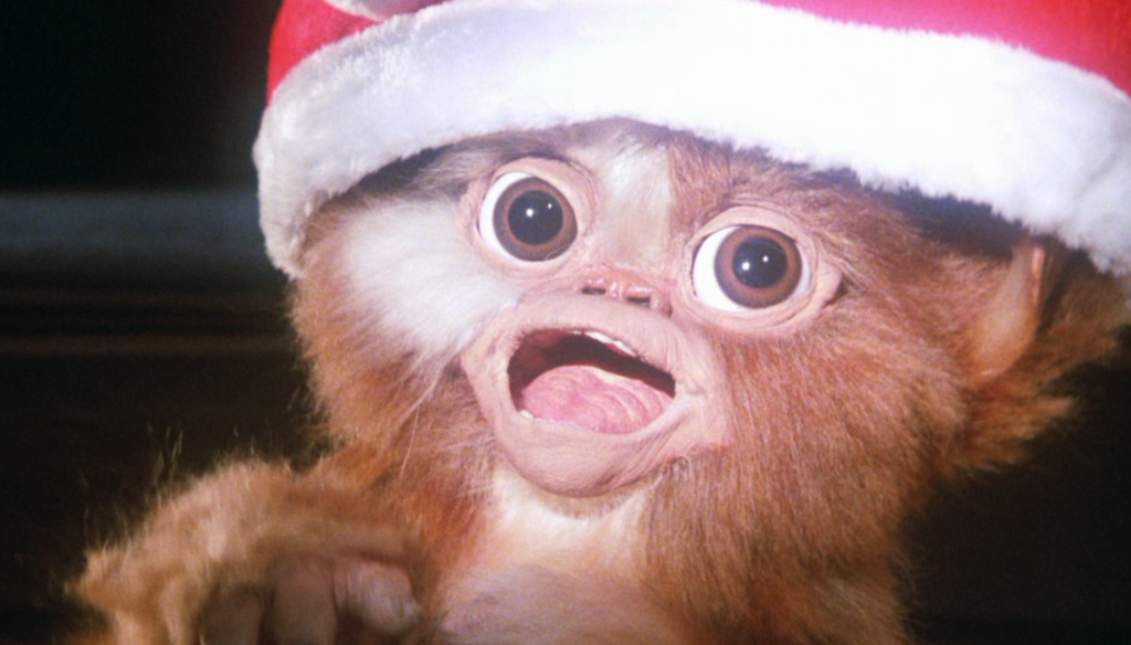 Gizmo in una scena di Gremlins (1984) di Joe Dante