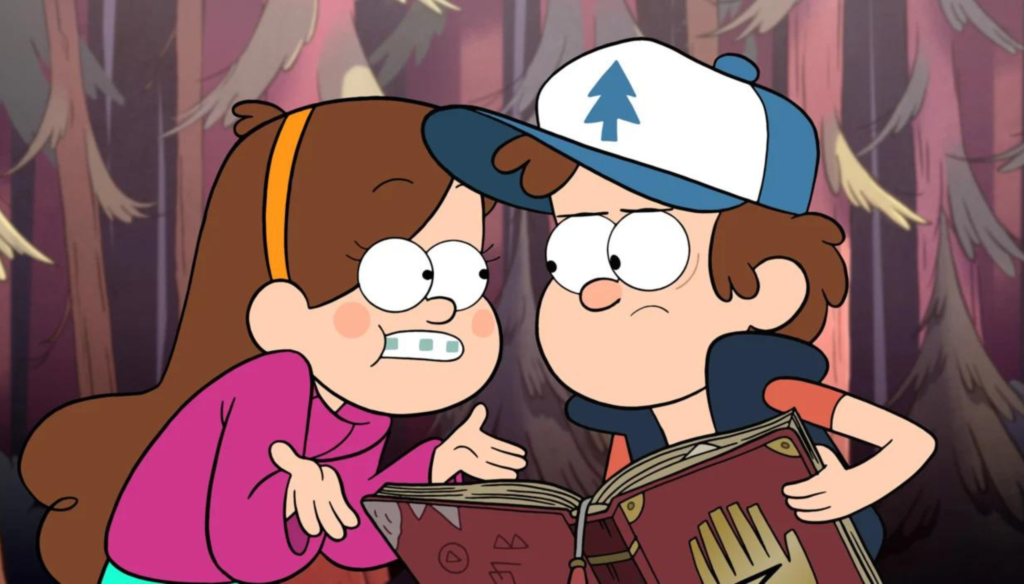 Dipper e Wendy in Gravity Falls (2012 - 2016)