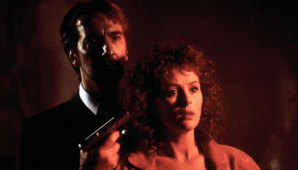 Alan Rickman e Bonnie Bedelia in una scena di Die Hard (1988) di John McTiernan