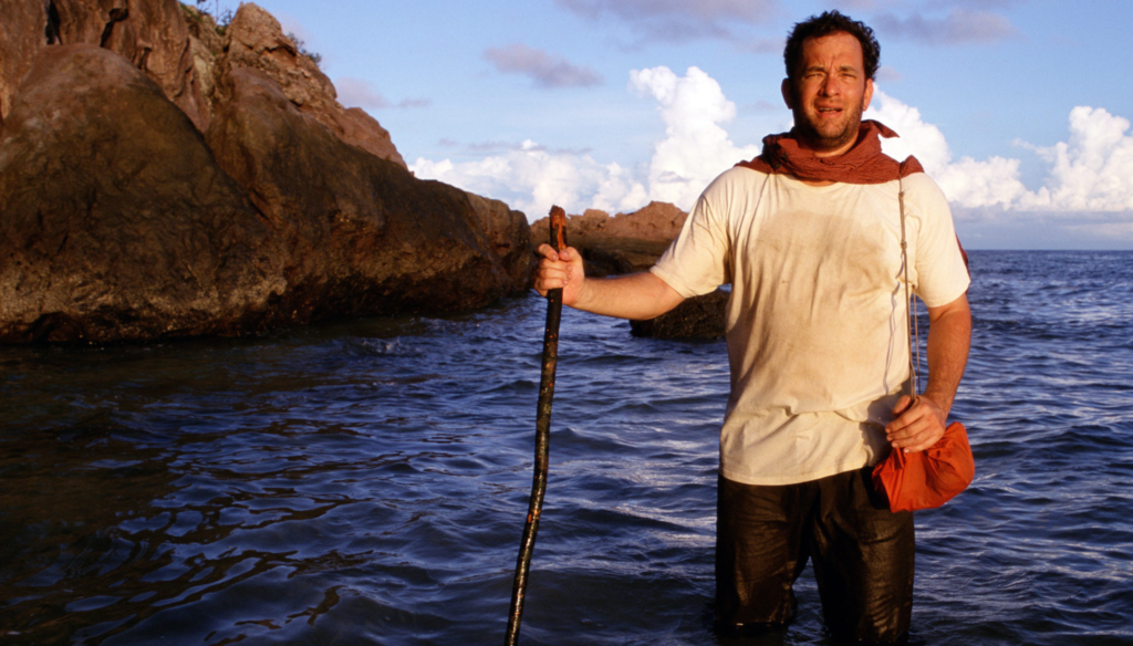 Tom Hanks in Cast Away (2000) di Robert Zemeckis