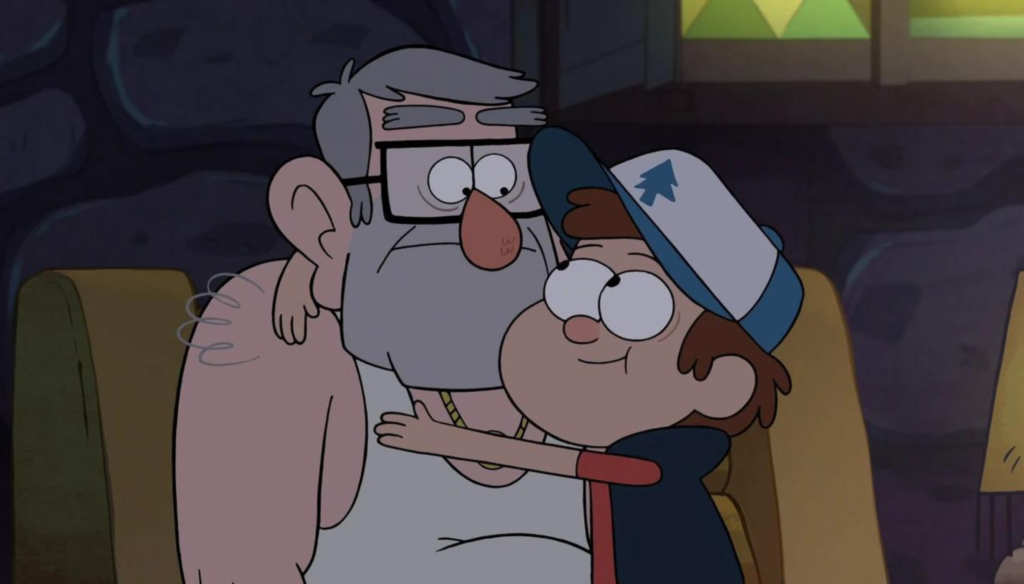 Stan e Dipper in Gravity Falls (2012 - 2016)