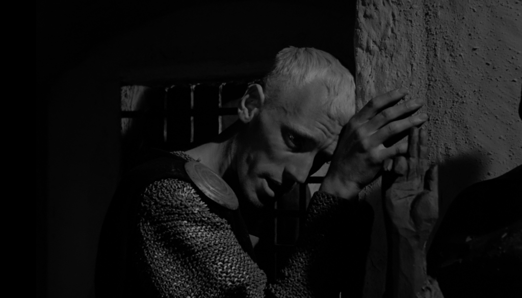 Max von Sydow in una scena de Il settimo sigillo (1957) di Ingmar Bergman