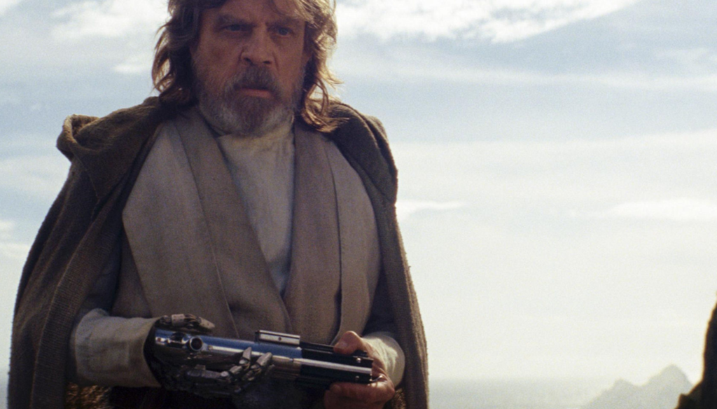 Luke Skywalker in Star Wars - Gli Ultimi Jedi (2017) di Rian Johnson